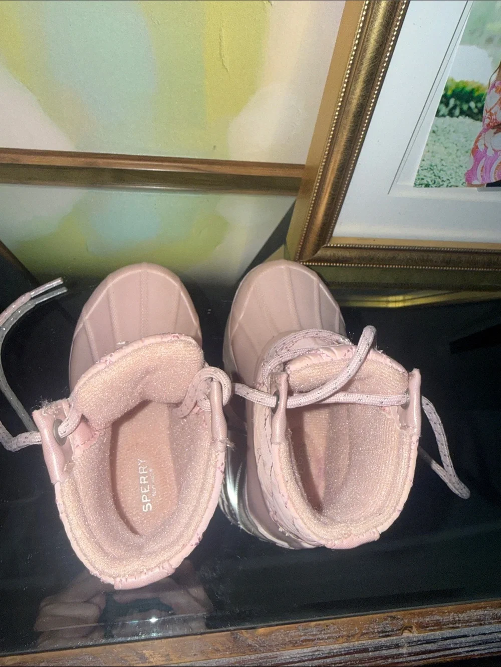Sperry girls Pink Winter Snow Boots size 9